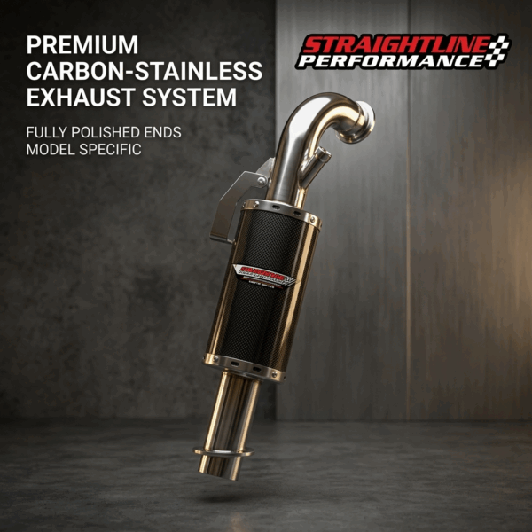 Ski-doo 850 Rev Gen 4 / Lynx Radien Carbon Fiber Muffler Stainless Steel