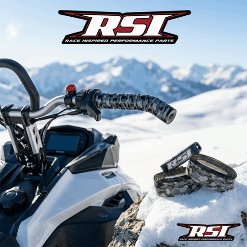 RSI Gel Grip Wrap – Gray / Black / White Camo Universal Handlebar Wrap System
