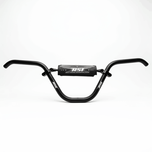 BOONDOGGLER 7/8 CLAMP AREA – 7/8″ HOOKED HANDLEBAR -13 DEGREE SWEEP- 7″ RISE WITH CROSSBAR – 30.5″ WIDE – BLACK ANODIZED