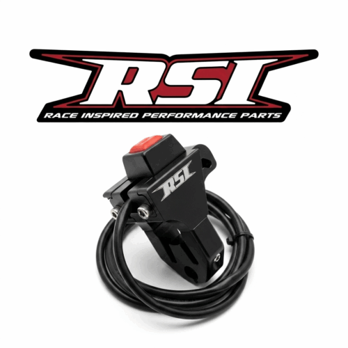 POLARIS BILLET PUSH BUTTON KILL SWITCH , W / MOMENTARY NO TERMINALS BLACK ANODIZED
