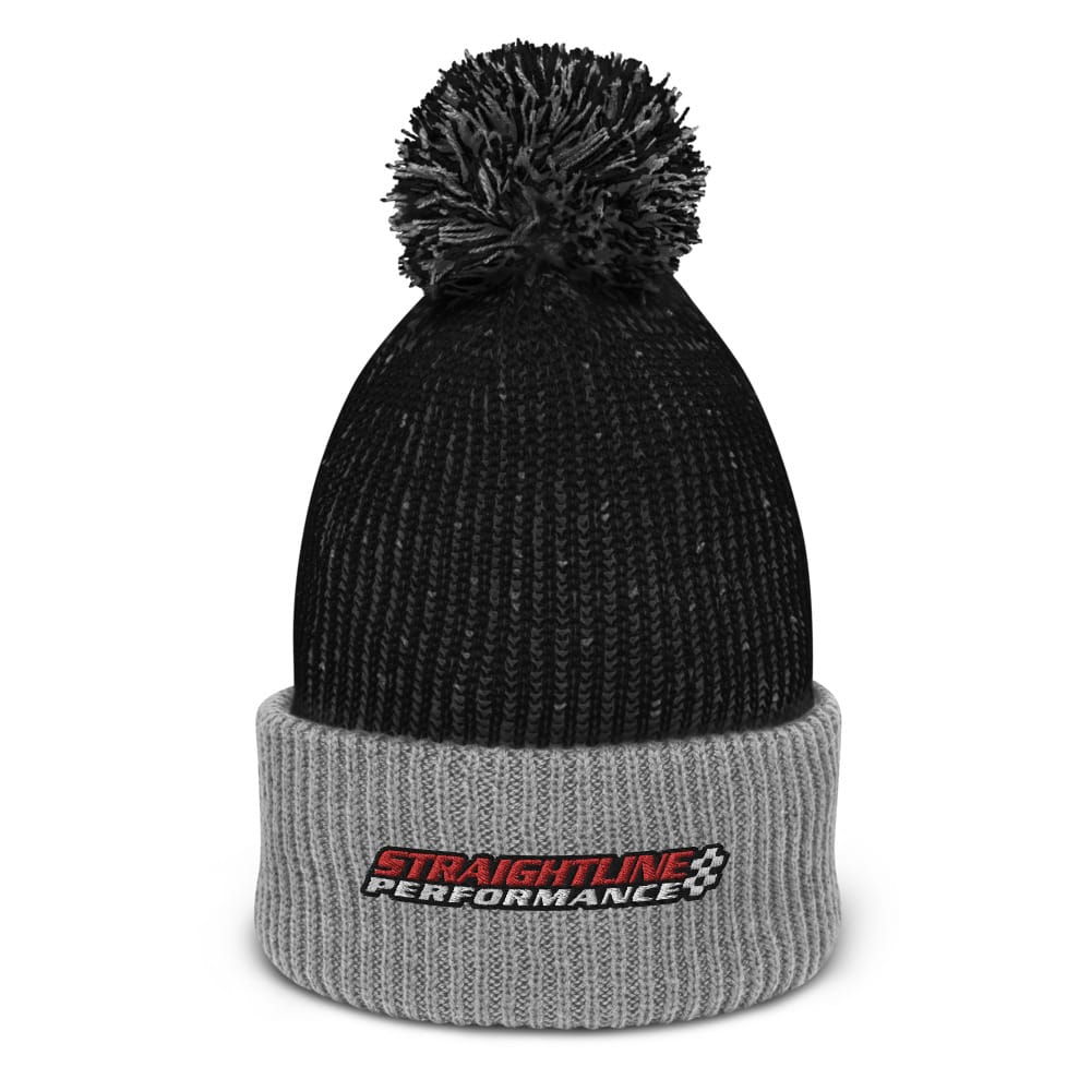 Speckled Pom Pom Beanie Black Grey Front 610831c2f0bf7.jpg
