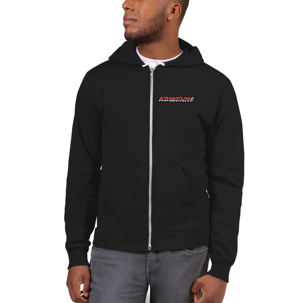 Unisex Zip Up Hoodie Black Front 6107f479e5fb9.jpg