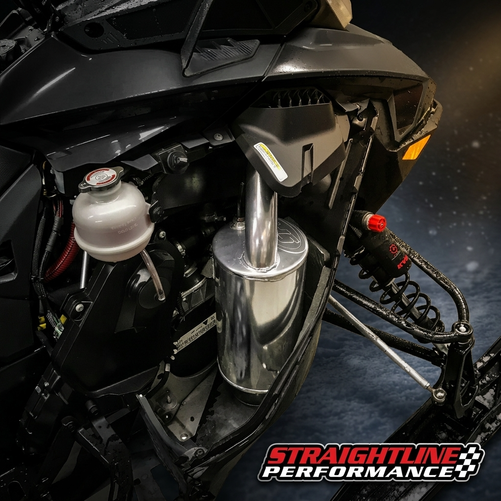 Ski-doo 850 Rev Gen 5 / Lynx Radien ( Shredder Model Only) Lightweight Muffler Ceramic Coated (SAE Compliant Muffler) - Image 2