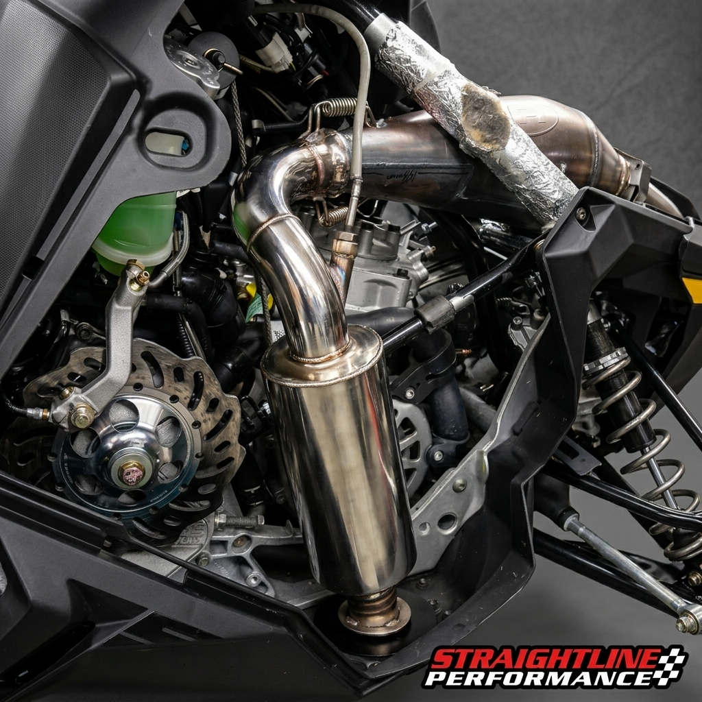 Polaris Matryx 9R Patriot Ultra-Light Muffler (Polished Stainless Steel) - Image 2