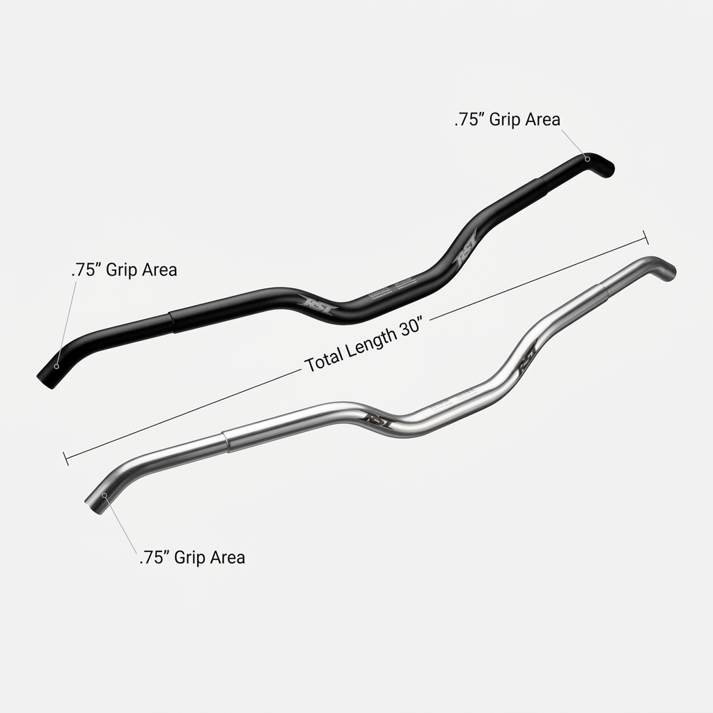 RSI Slim Jim Aluminum Handlebar - 1" Rise Slimmer Grip. Maximum Control. Premium RSI Performance. 3/4" Grip Diameter for Reduced Hand Fatigue