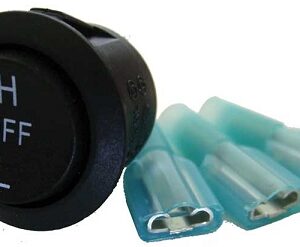 UNIVERSAL ROUND 3 POSITION ON/OFF/ON ROCKER SWITCH