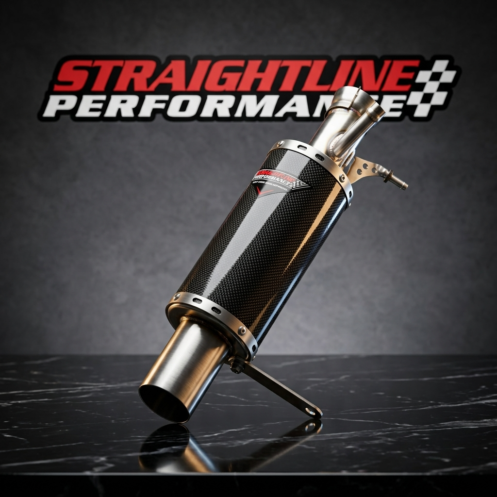 Straightline Performance Yamaha Mountain Max 800 Lightweight Carbon Fiber Muffler
