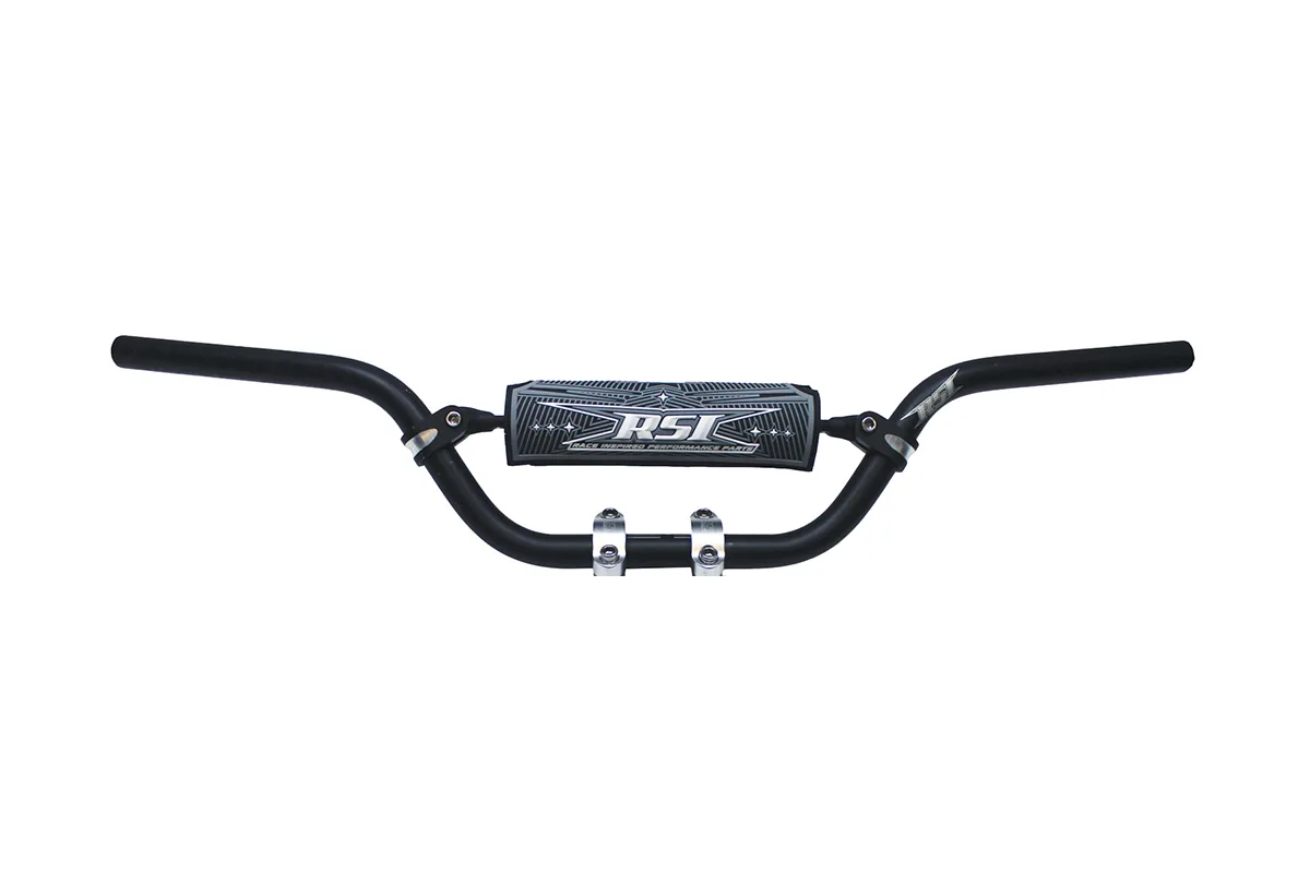 ALUMINUM 10 DEGREE BEND HANDLEBAR 5" RISE BLACK ANODIZED