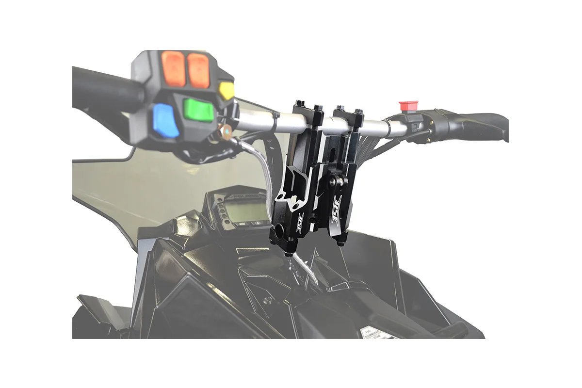 FLEX AJUSTABLE PIVOTING RISER - ADJUSTS FROM 5-8' BLACK W/ MACHINED & LASERED ACCENTS BLACK ANODIZED - Image 2
