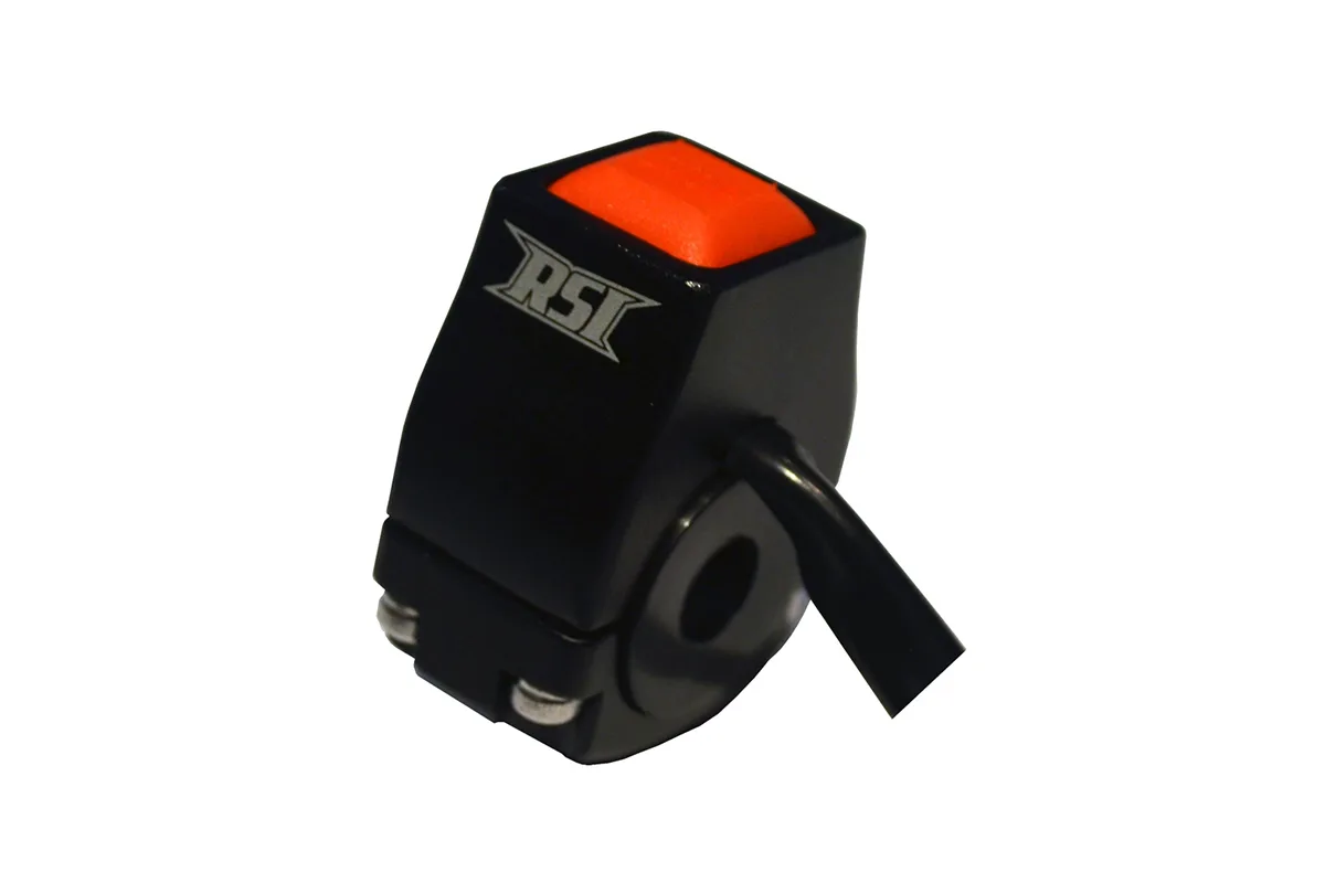 UNIVERSAL BILLET ALUMINUM ELECTRONIC REVERSE PUSH BUTTON BLACK (EXCEPT ELECTRIC START ) BLACK ANODIZED