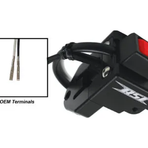 2013-2017' POLARIS PRO RIDE CHASSIS , 2015-2019' AXYS, 2021-CURRENT MATRYX RMK W / MOMENTARY PUSH BUTTON KILL SWITCH & W / OEM CONNECTOR BLACK ANODIZED