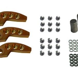 52-68 Gram Adjustable Weight Kit (bushed) Set of 3 / Now with the  complete tuning kit:  Including  Bolts, Washers, and Tungsten.  Total weight is 77.1g. With additional tungsten purchase