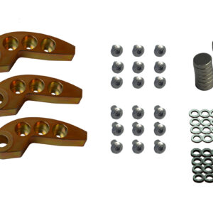 78-90 Gram Adjustable Weight Kit (bushed) Set of 3 /  Now with the  complete tuning kit:  Including  Bolts, Washers, and Tungsten.  Total weight is102.1  With additional tungsten purchase