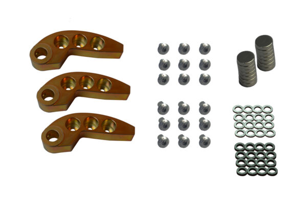 78-90 Gram Adjustable Weight Kit (bushed) Set of 3 /  Now with the  complete tuning kit:  Including  Bolts, Washers, and Tungsten.  Total weight is102.1  With additional tungsten purchase