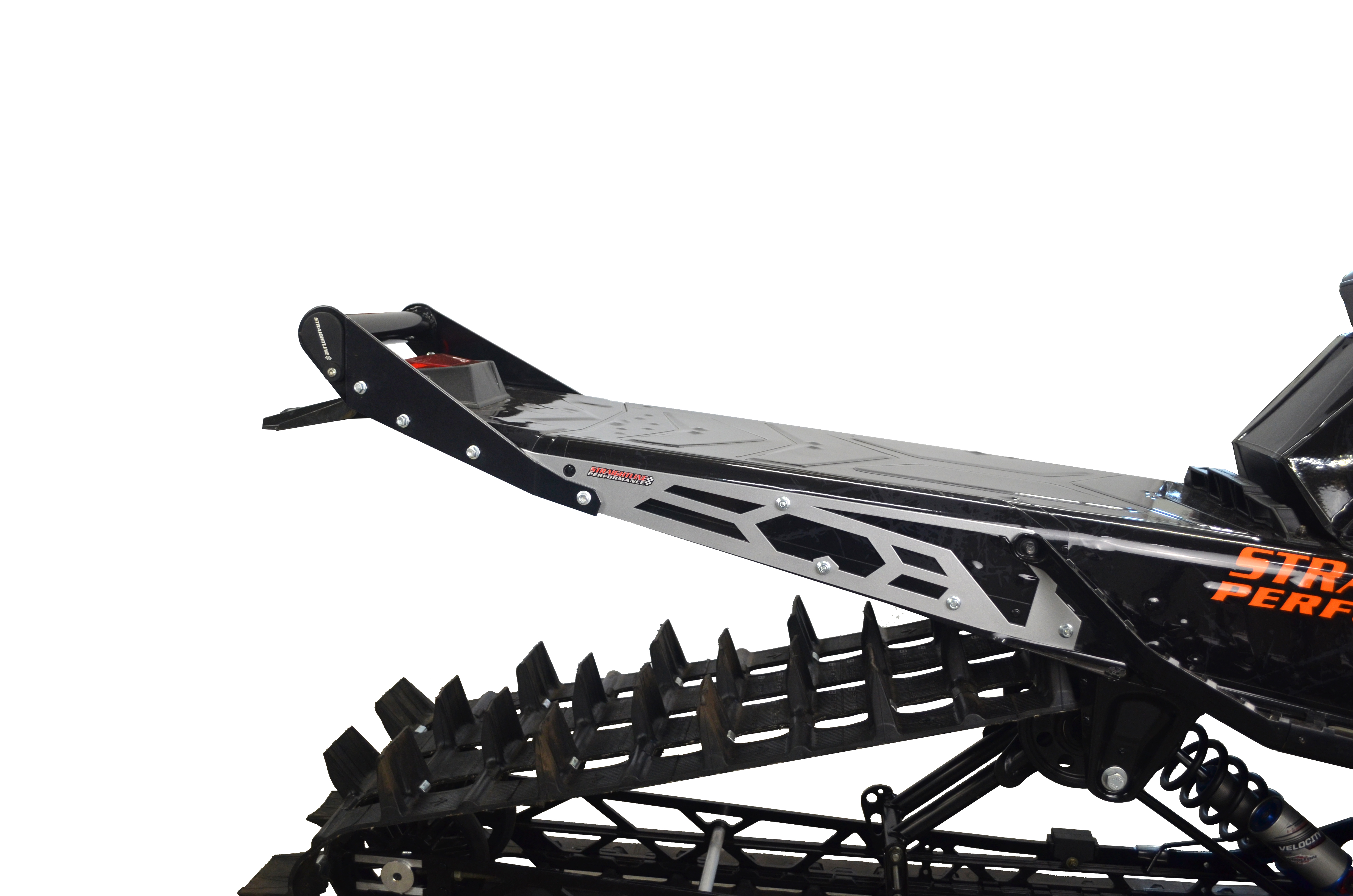 Polaris Matryx HNG Rear Bumper 163-165" SLASH Tunnel - Black Handle Raw Plates