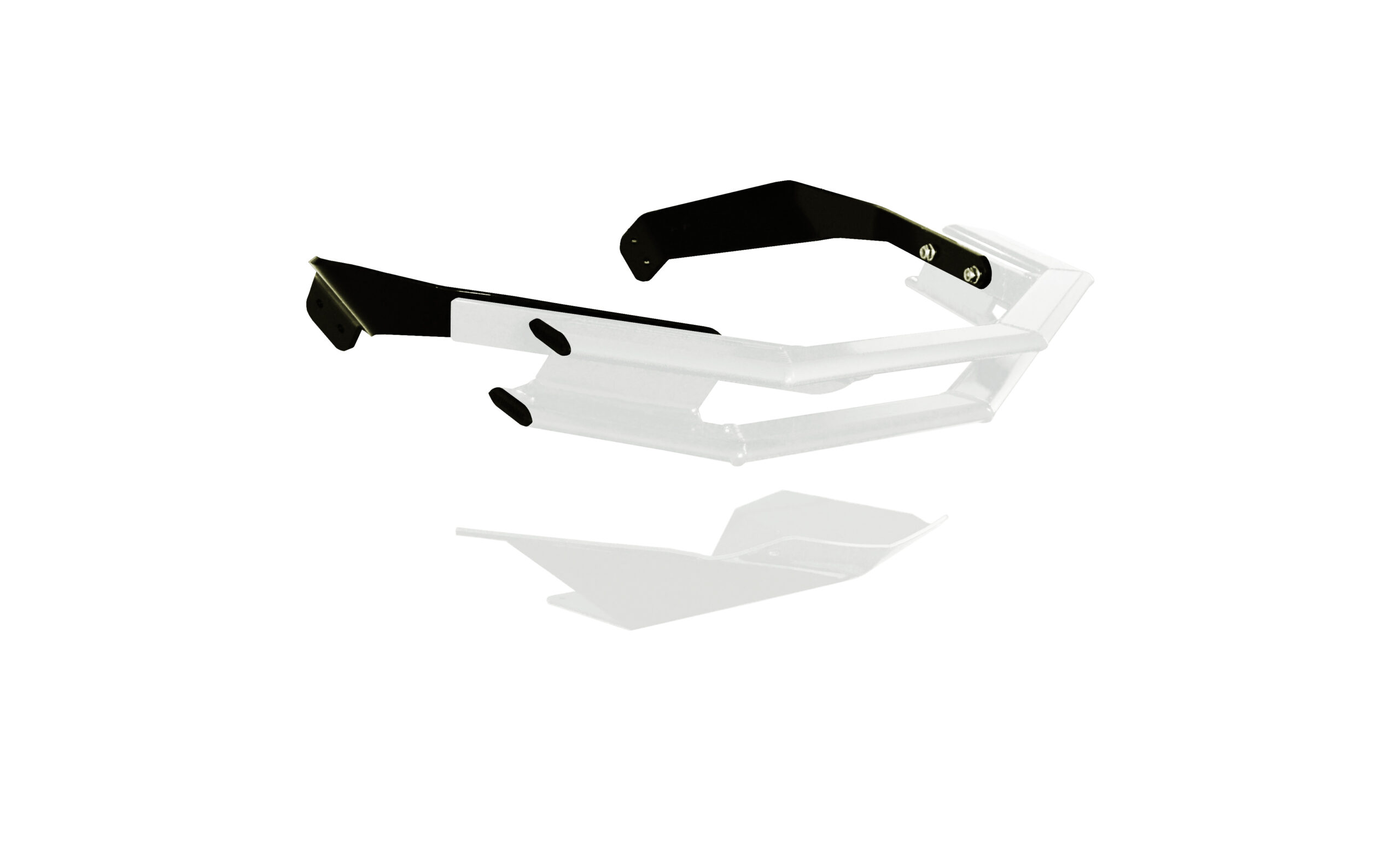 Ski-Doo Rev Gen 4 & 5 / Lynx Radien / Radien2 "Rugged Series" front bumper  (White) *Complete Kit includes all 3 Components