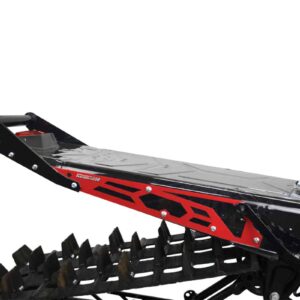 Polaris Matryx HNG Rear Bumper 163-165" SLASH Tunnel - Black Handle, Red Plates