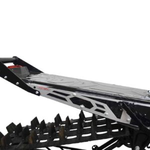 Polaris Matryx HNG Rear Bumper 163-165" SLASH Tunnel -  Black Handle, Silver Plates