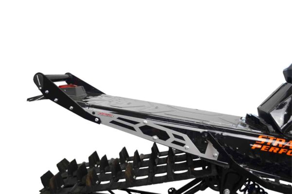 Polaris Matryx HNG Rear Bumper 163-165" SLASH Tunnel -  Black Handle, Silver Plates