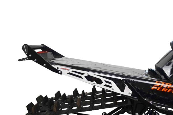 Polaris Matryx HNG Rear Bumper 163-165" SLASH Tunnel - Black Handle, White Plates