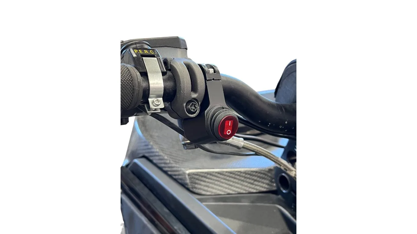 UNIVERSAL BILLET ALUMINUM SINGLE ROCKER SWITCH ON/OFF (7/8 MOUNTING) BLACK ANODIZED - Image 3