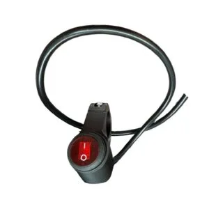 UNIVERSAL BILLET ALUMINUM SINGLE ROCKER SWITCH ON/OFF (7/8 MOUNTING) BLACK ANODIZED