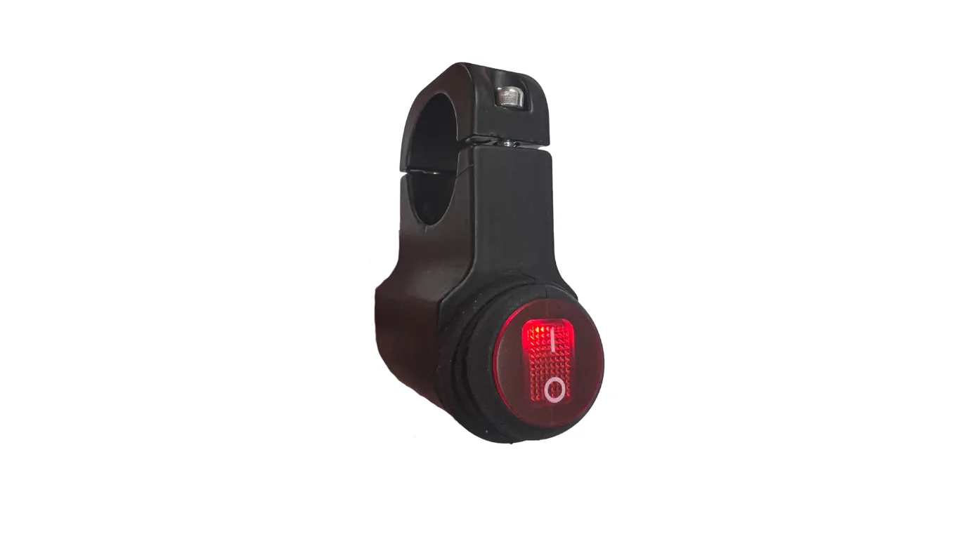 UNIVERSAL BILLET ALUMINUM SINGLE ROCKER SWITCH ON/OFF (7/8 MOUNTING) BLACK ANODIZED - Image 2