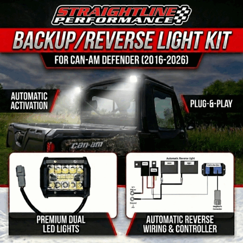 SmartWire Backup/Reverse Light Kit for 2016-2026 Can-Am Defender- (base kit with premium dual lights)