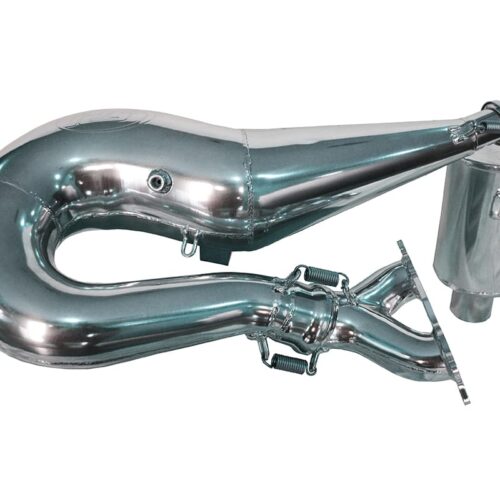 Polaris AXYS 800HO Rush/Switchback complete exhaust system (European Addition Pipe). Includes part numbers 132-120, 132-122, 132-132